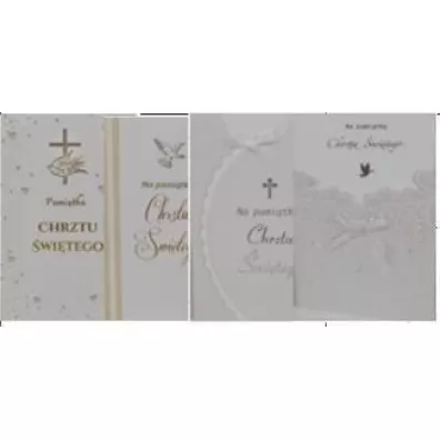Polkart Karnet Chrzciny 1 MIX 12 szt.