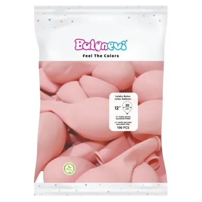GoParty Balony lateksowe Pastel r�owe 30cm