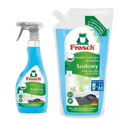 Frosch �rodek czyszcz�cy do kuchni sodowy + zapas w worku Zestaw 500 ml + 1000 ml