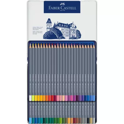 Faber-Castell Kredki akwarelowe Goldfaber Aqua w metalowym opakowaniu 48 kolorw