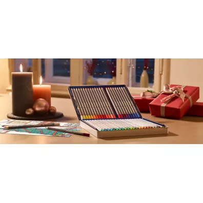 Faber-Castell Kredki akwarelowe Goldfaber Aqua w metalowym opakowaniu 48 kolorw