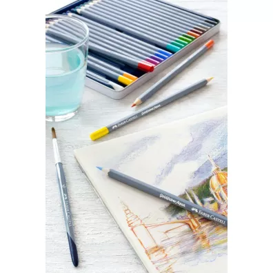Faber-Castell Kredki akwarelowe Goldfaber Aqua w metalowym opakowaniu 48 kolorw