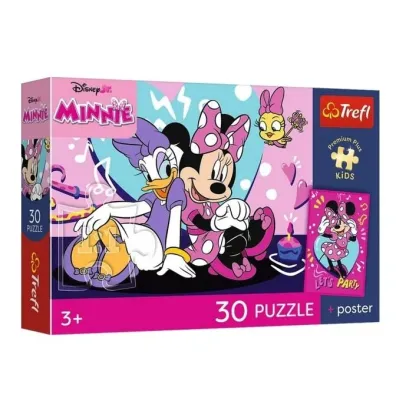 Puzzle 30 element�w Radosna Minnie TREFL 18340