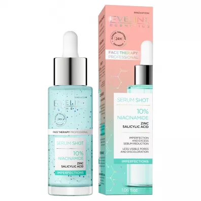 Eveline Cosmetics Serum Shot 10% Niacynamid kuracja na niedoskona�o�ci 30 ml