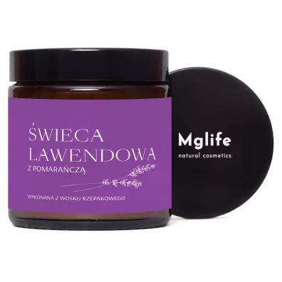 Mglife wieca rzepakowa lawenda z pomaracz 120 ml