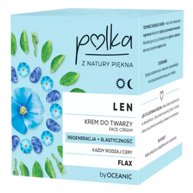 Polka Krem do twarzy regeneracja+elastyczno�� na dzie� i na noc Len 50 ml