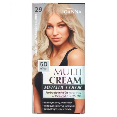 Joanna Multi Cream Metallic Color farba do wosw 29 Bardzo Jasny nieny Blond