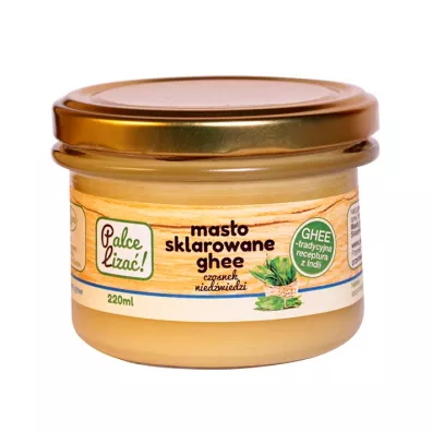 Palce liza Maso sklarowane ghee czosnek niedwiedzi 220 ml