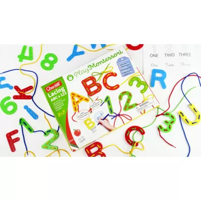 Montessori. Przeplatanka ABC + 123 Quercetti