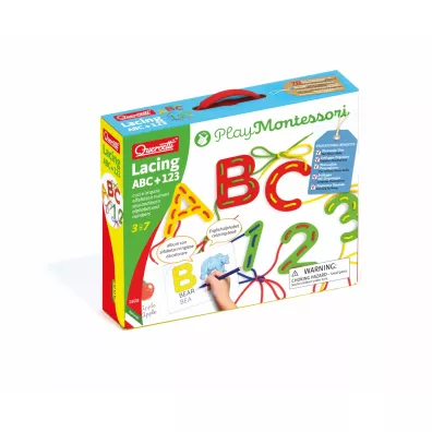 Montessori. Przeplatanka ABC + 123 Quercetti