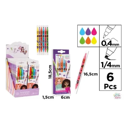 Mp Main Paper Zakre�lacz BDGirls dwustronny 0.4mm 6 kolor�w