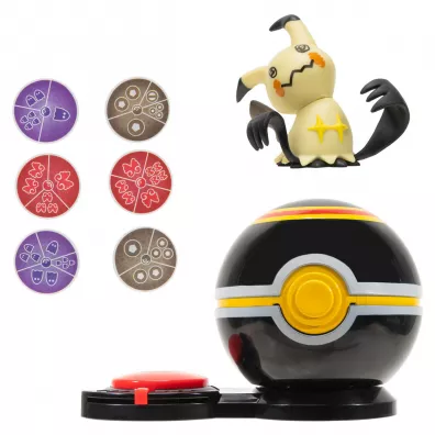 Pokemon Surprise Attack Game Single-Pack Mimikyu with Luxury Ball Seria 2