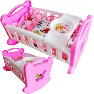 Ko�yska 36x22x22 z po�ciel� Motylek BOLO 980639