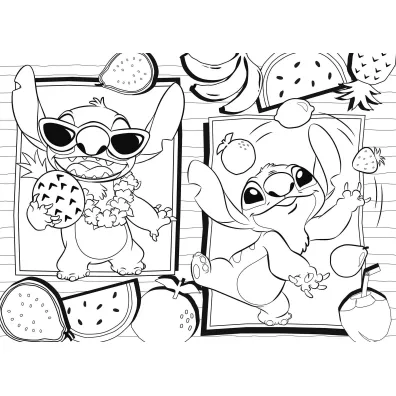 Puzzle dwustronne eko 48 el. Stitch Lisciani
