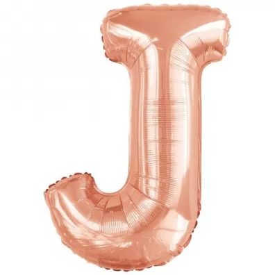 Amscan Balon foliowy litera J r�owe z�oto 58x86cm