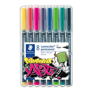 Staedtler Foliopisy Lumocolor ART, rozmiar M, wodoodporne, 8 kolor�w