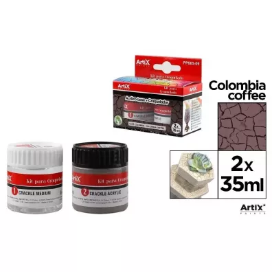 Artix Farba akrylowa kawowy 35ml + �rodek tworz�cy