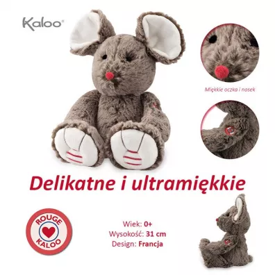 Kaloo Myszka czekoladowy brz 31 cm Rouge