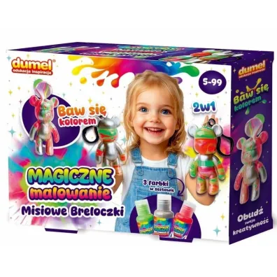 Magiczne malowanie misiowe breloczki Dumel
