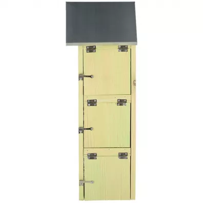 Esschert Design Budka lgowa dla ptakw 3 poziomy 51cm