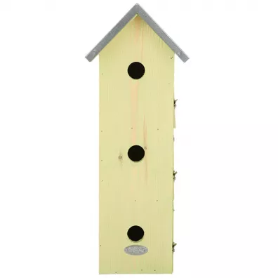 Esschert Design Budka lgowa dla ptakw 3 poziomy 51cm
