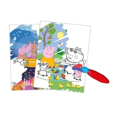 Peppa Pig. Wodne kolorowanie 13. Nie ma to jak rodzinka!