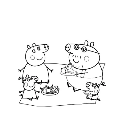Peppa Pig. Wodne kolorowanie 13. Nie ma to jak rodzinka!