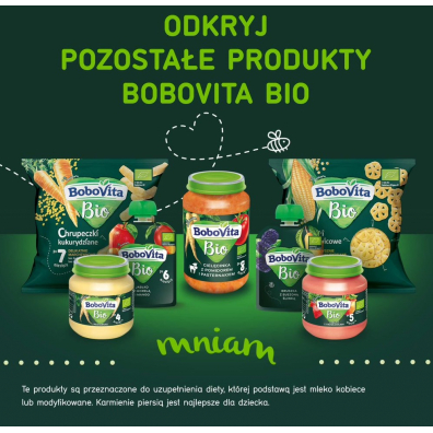 BoboVita Kaszka bezmleczna ryowo-kukurydziana z tapiok i bananem po 4 miesicu 200 g Bio