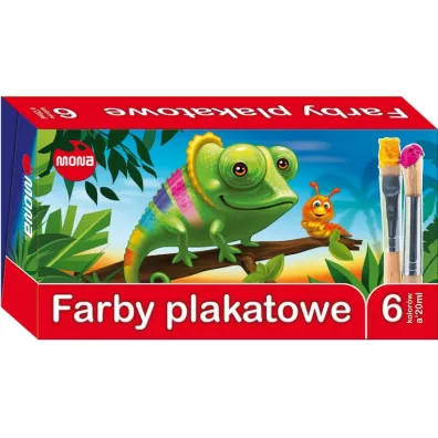Mona Farby plakatowe 6 x 20 ml