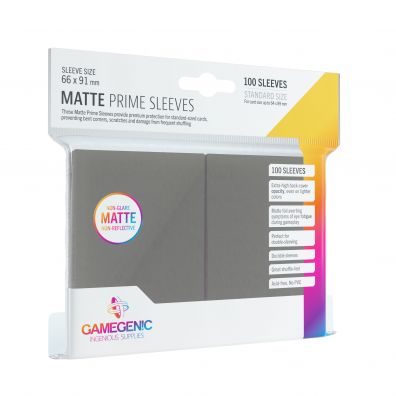 Gamegenic Koszulki Matte Prime CCG Sleeves Dark Grey 66 x 91 mm 100 szt.