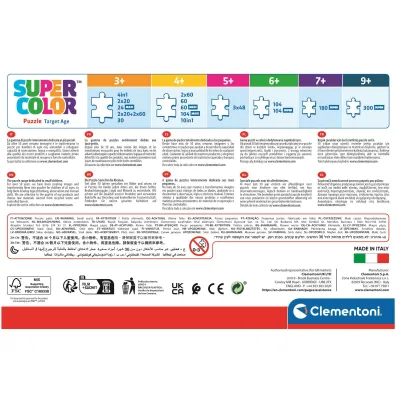 Puzzle 104 el. SuperColor. Magical Moments Clementoni