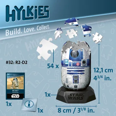 Puzzle 54 el. 3D Hylkies: Star Wars R2-D2 Ravensburger