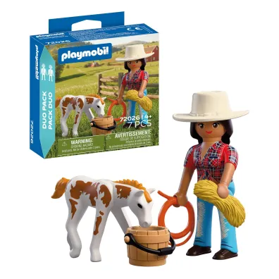 Playmobil DuoPack Kowbojka ze �rebakiem 72026