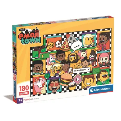 Puzzle 180 el. SuperColor. Emojii Town Clementoni