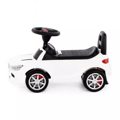 Polesie 84514 Samochd-jedzik SuperCar Nr4 z sygnaem dwikowym biay jedzideko auto pojazd