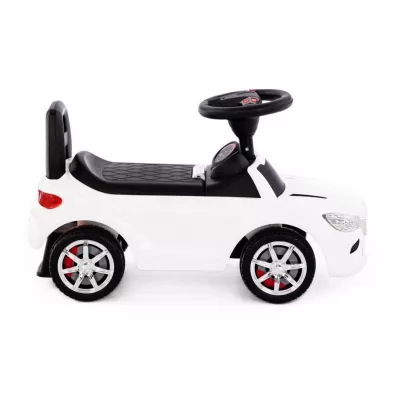 Polesie 84514 Samochd-jedzik SuperCar Nr4 z sygnaem dwikowym biay jedzideko auto pojazd
