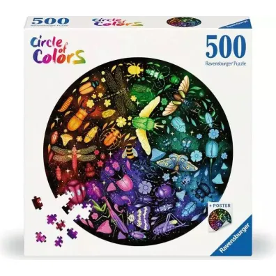 Puzzle 500 el. 2D Paleta kolor�w. Insekty Ravensburger