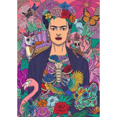 Puzzle 1000 el. Frida Kahlo: Kwitn�ca dusza Trefl