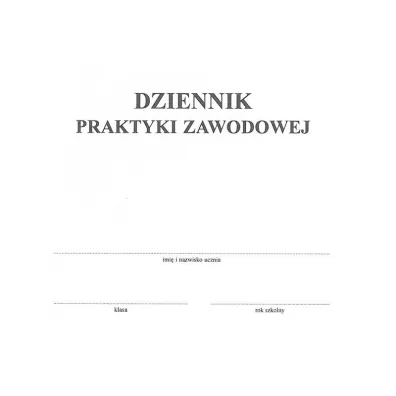 Dziennik praktyki zawodowej A5 mi�kka oprawa (02152)