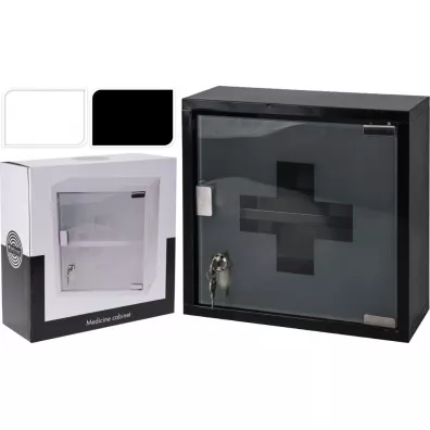 Storage Solutions Metalowa apteczka cienna biaa
