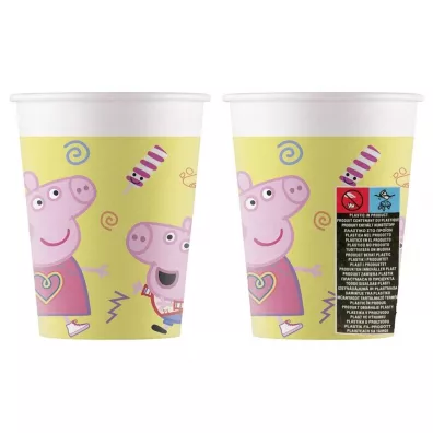 Kubeczki papierowe �winka Peppa Pig 200ml 8 szt.