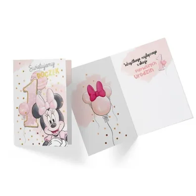 Kukartka Karnet B6 DS-047 Roczek Myszka Minnie