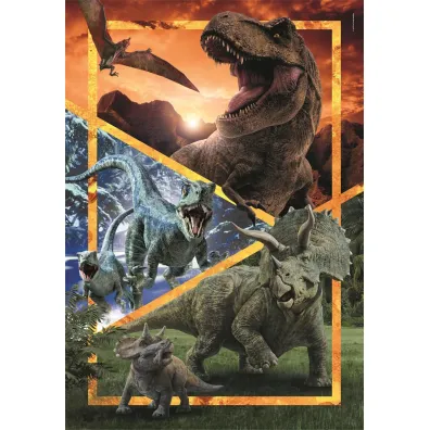 Puzzle 104 el. SuperColor. Jurassic World Clementoni