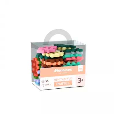 Klocki konstrukcyjne Mini Waffle 35 element�w Pastel MARIOINEX 903674