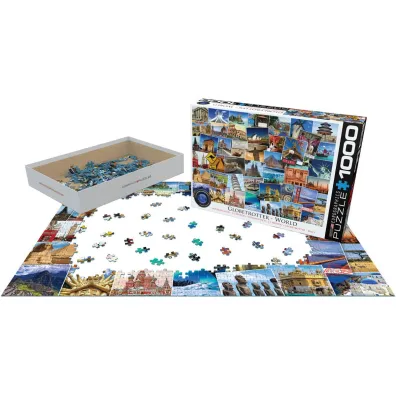Puzzle 1000 el. Poczt�wki ze �wiata Eurographics