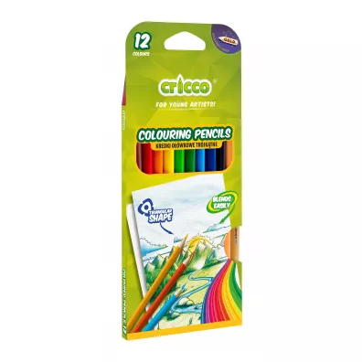 Cricco Kredki tr�jk�tne 12 szt.