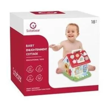 Domek sorter z pianinkiem �wiat�o d�wi�k Sobebear