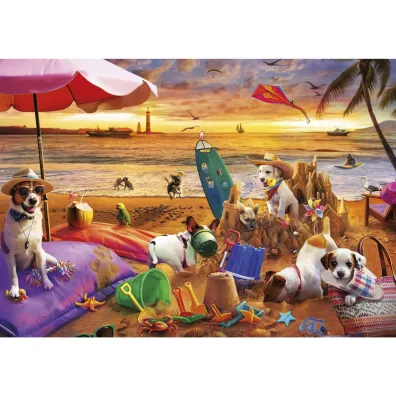 Puzzle 1000 el. Psy na pla�y Educa