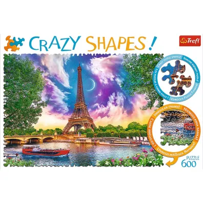 Puzzle 600 el. Crazy Shapes. Niebo nad Pary�em Trefl