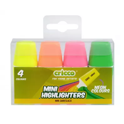Cricco Zakre�lacze mini neon 4 szt.